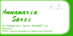 annamaria sprei business card